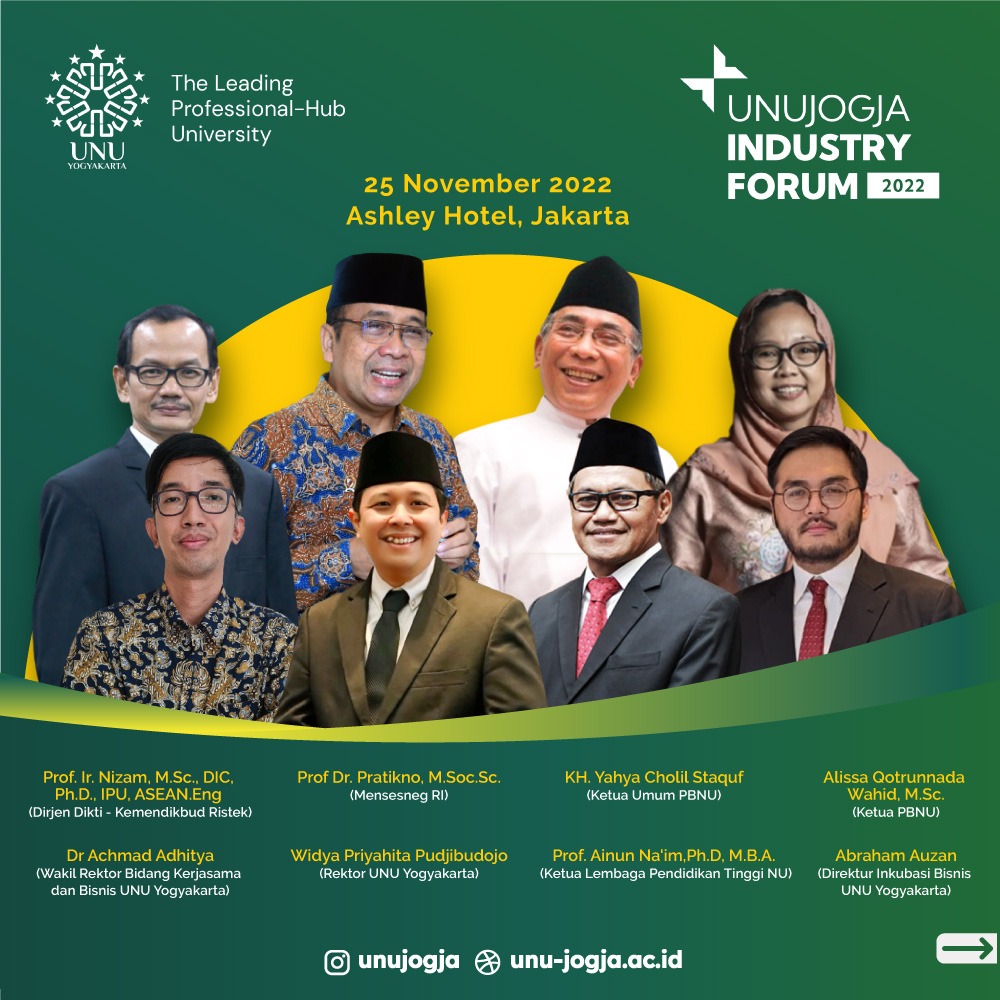 UNU Jogja Industry Forum 2022:<br>Sinergi Perguruan Tinggi dan Dunia Industri