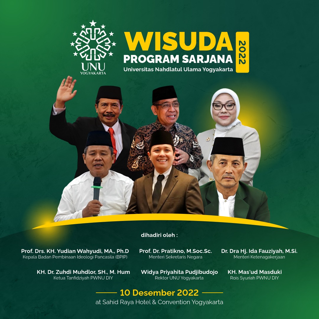 Pesan Para Tokoh pada Wisuda UNU Jogja