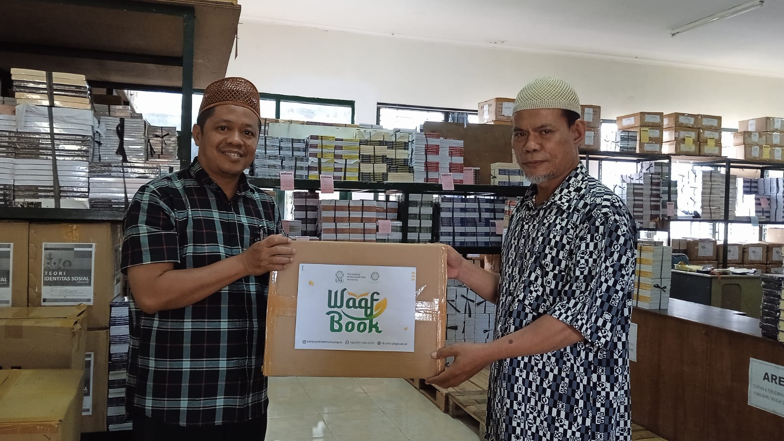 Sambut Harlah UNU, Perpustakaan Gelar Wakaf Buku