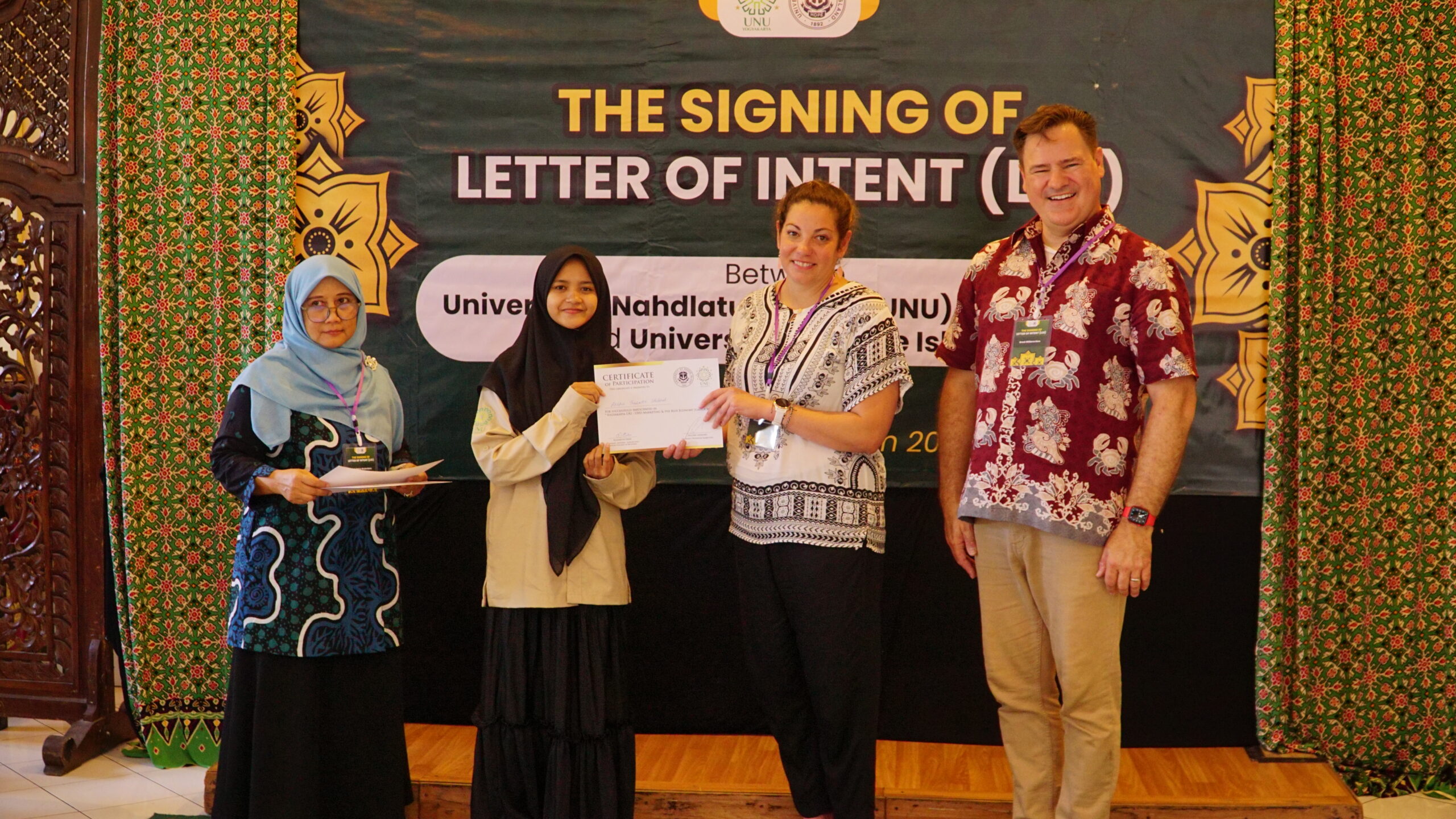 UNU Jogja – University of Rhode Island Jalin Kesepakatan