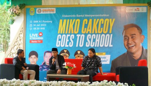 Dari Hobi Jadi Rejeki, Cak Coy Motivasi Siswa SMKN 1 Pundong