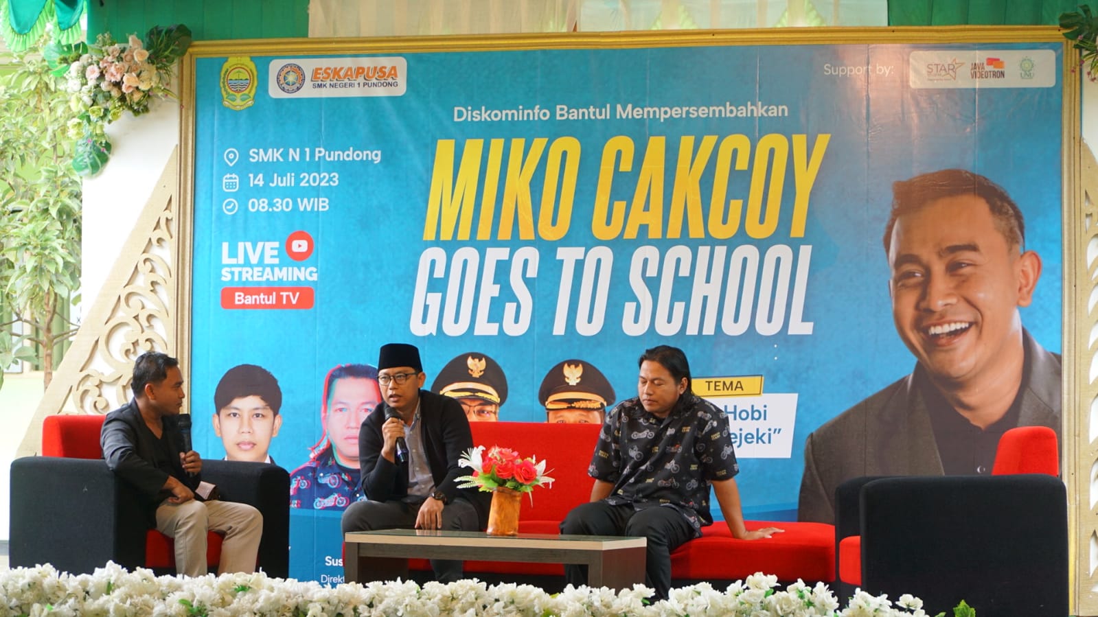 Dari Hobi Jadi Rejeki, Cak Coy Motivasi Siswa SMKN 1 Pundong