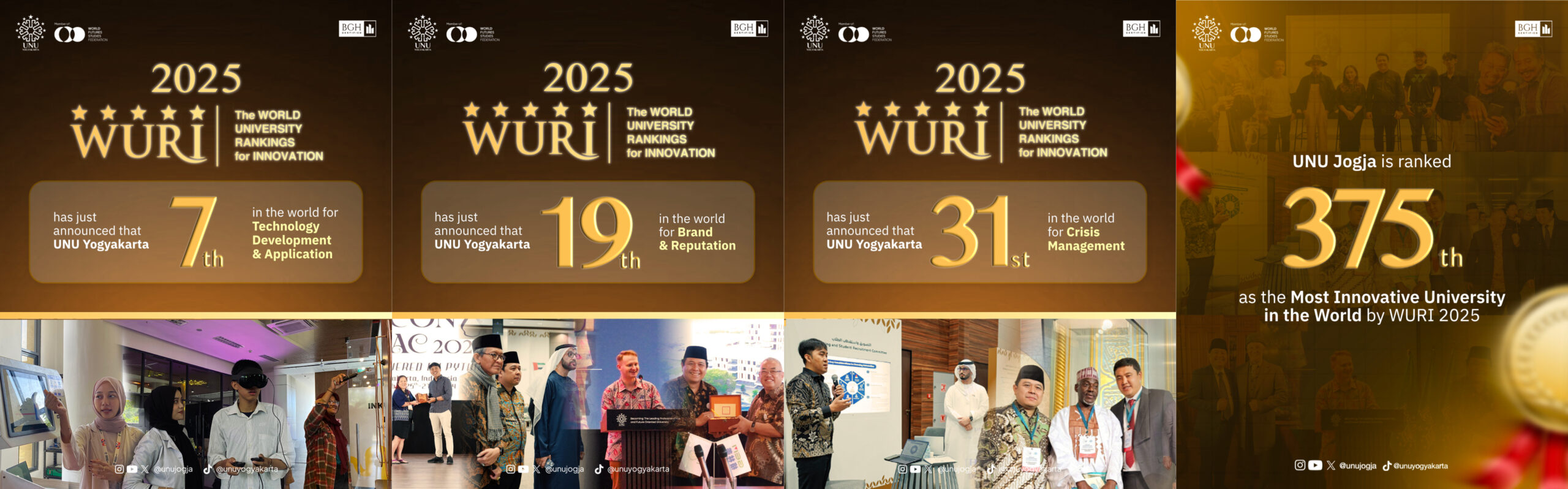 Tiga Civitas UNU Jogja Peroleh Apresiasi dari WURI 2025