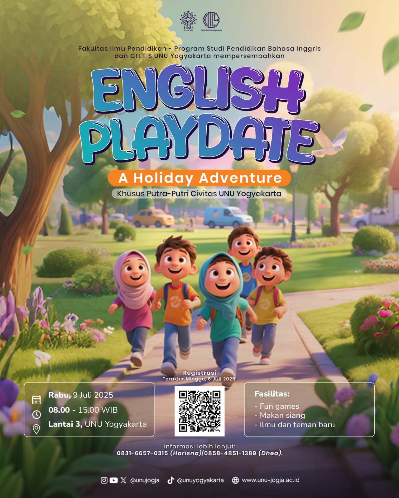 UNU Jogja Ajak Siswa Sekolah Dasar Nikmati Liburan Edukatif Lewat English Playdate