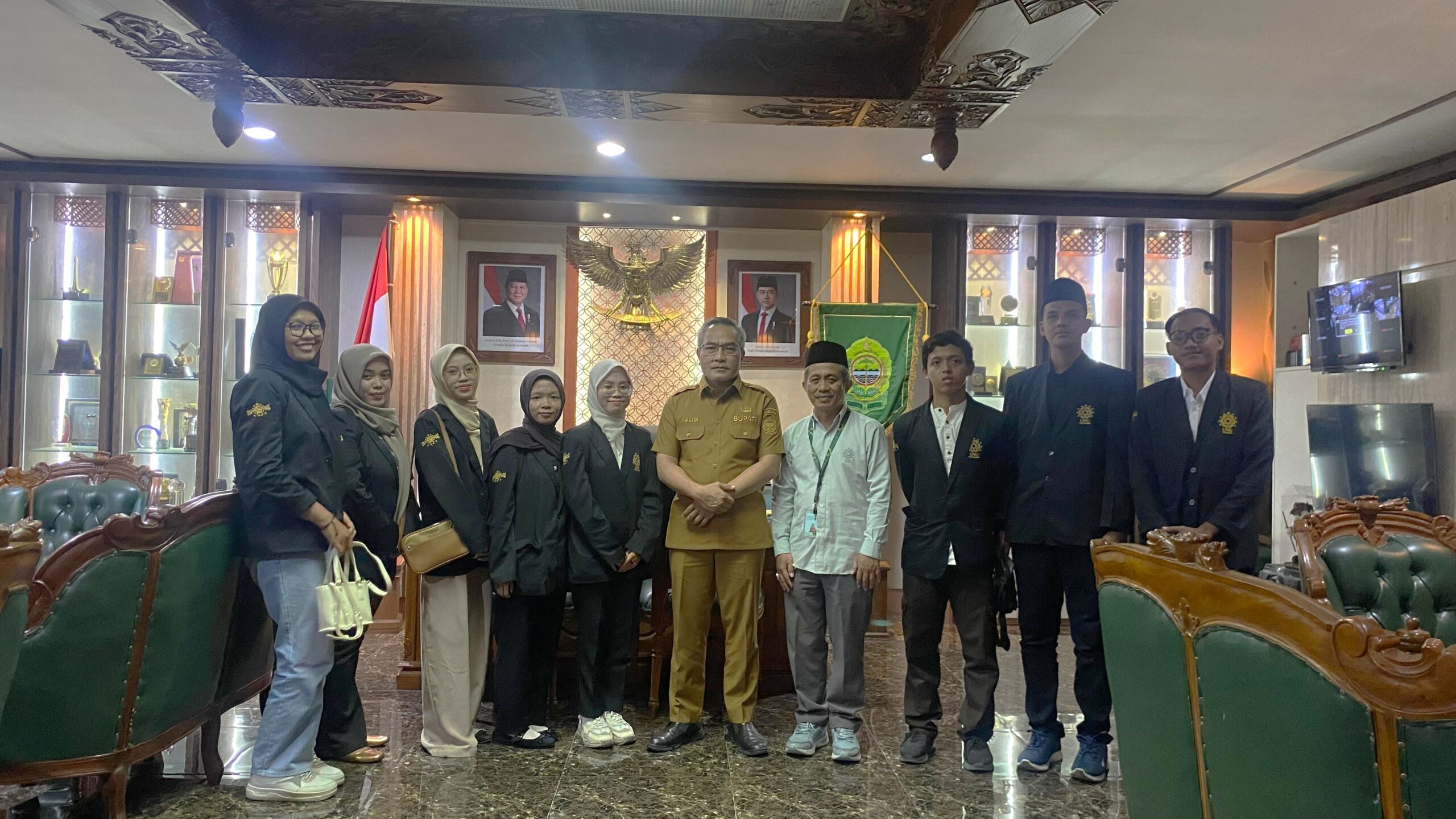 Silaturahmi ke Bupati Bantul, Mahasiswa UNU Jogja Asah Kepemimpinan dan Jejaring